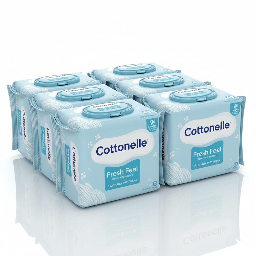 Fresh Feel Flushable Wet Wipes